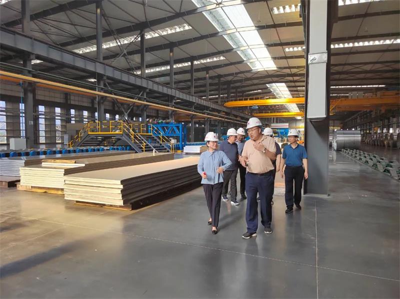 巩义市人大常委会党组书记、主任王爱辉一行到义瑞新材考察调研